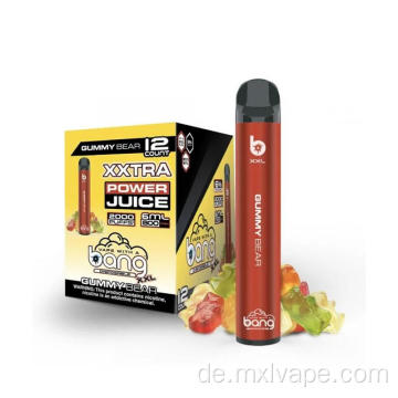 Vape Bang XXL Switch verfügbar E-Cig 2000 Puffs